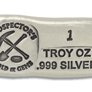 1 Ounce Prospectors Hand Poured Silver Bar