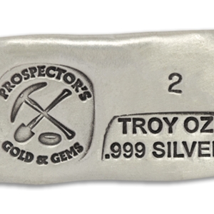 2 Ounce Prospectors Hand Poured Silver Bar