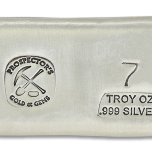 7 Prospectors Hand Poured Silver Bar