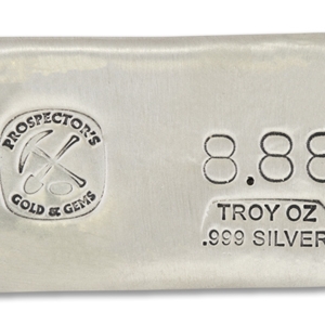 8.88 Prospectors Hand Poured Silver Bar