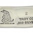 2 Ounce Dont Tread On Me Prospectors Hand Poured Silver Bar