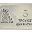 5 Ounce Prospectors Dont Tread on Me Hand Poured Silver Bar